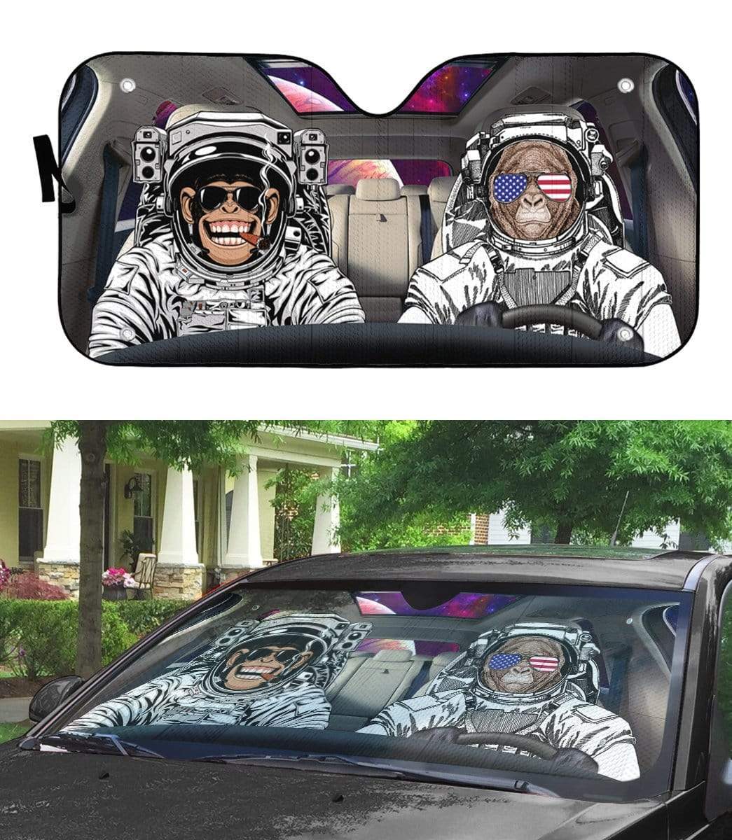Gearhumans 3D Monkey King Custom Car Auto Sunshade