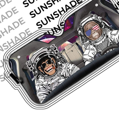Gearhumans 3D Monkey King Custom Car Auto Sunshade