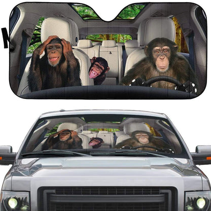 Gearhumans 3D Monkey King Custom Car Auto Sunshade
