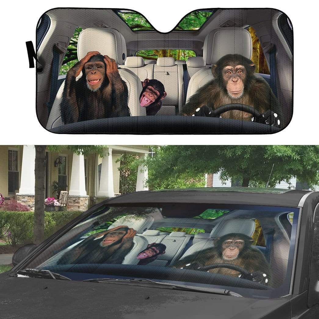 Gearhumans 3D Monkey King Custom Car Auto Sunshade