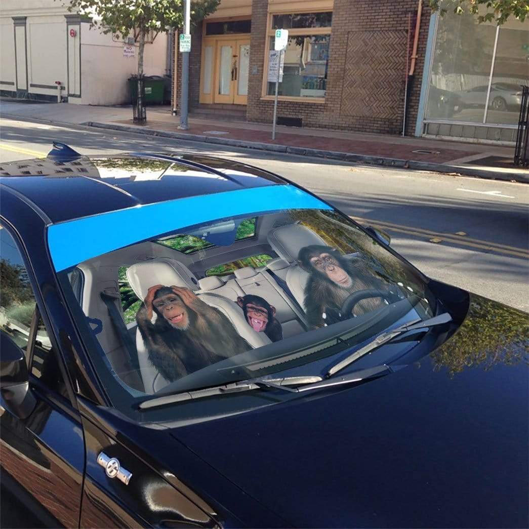 Gearhumans 3D Monkey King Custom Car Auto Sunshade