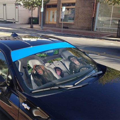 Gearhumans 3D Monkey King Custom Car Auto Sunshade