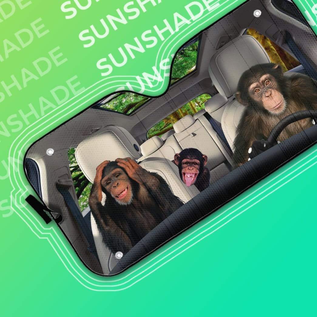 Gearhumans 3D Monkey King Custom Car Auto Sunshade