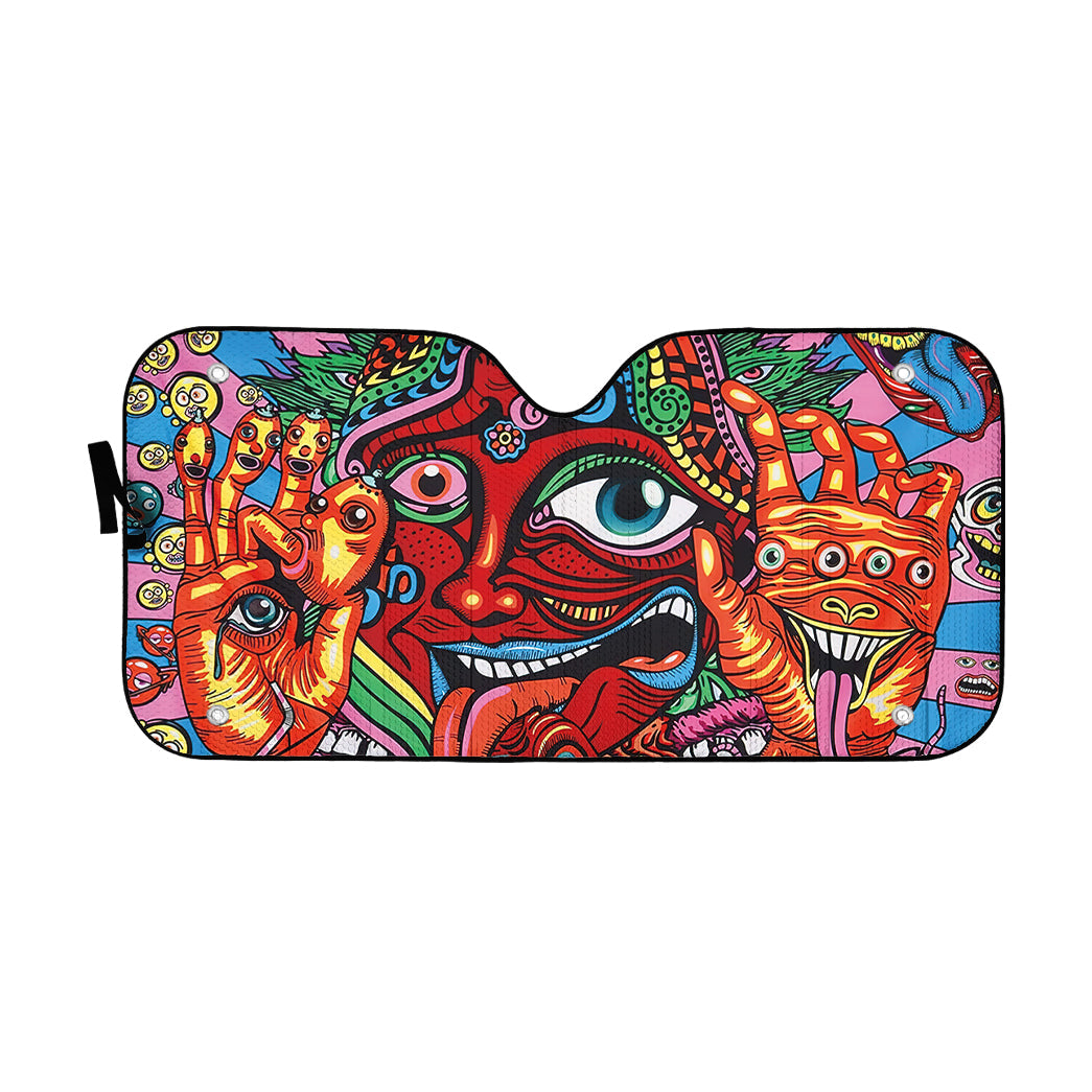 Gearhumans 3D Mysterious Hippie Custom Sunshade