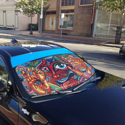 Gearhumans 3D Mysterious Hippie Custom Sunshade