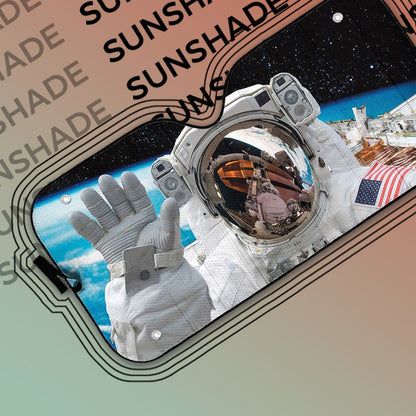 Gearhumans 3D NASA Astronaut Custom Car Auto Sunshade