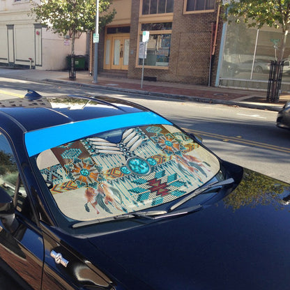 Gearhumans 3D Native American Pattern Car Auto Sunshade