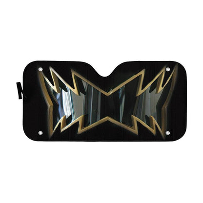 Gearhumans 3D Power Rangers Dino Thunder Black Ranger Helmet Custom Car Auto Sunshade