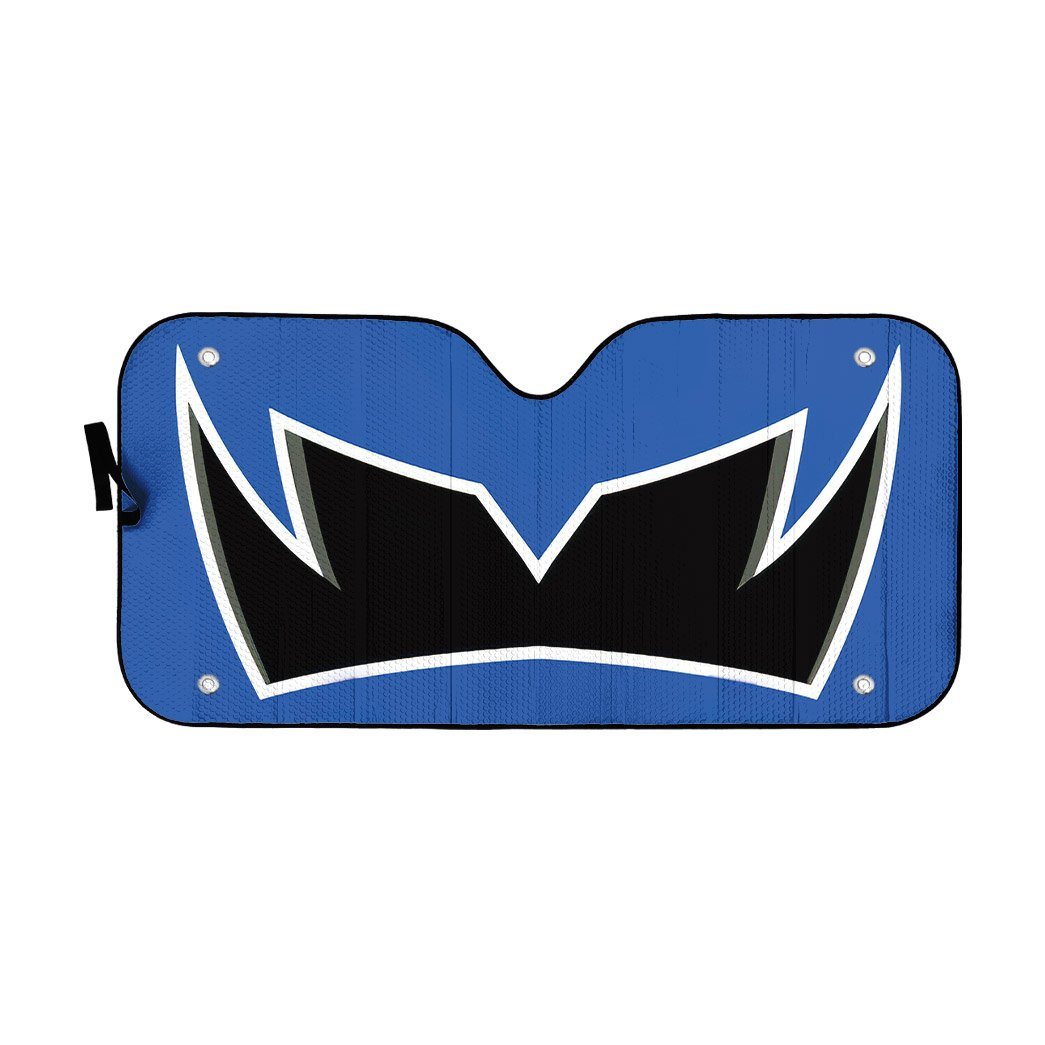 Gearhumans 3D Power Rangers Dino Thunder Blue Ranger Helmet Custom Car Auto Sunshade