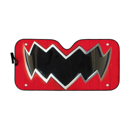 Gearhumans 3D Power Rangers Dino Thunder Red Ranger Helmet Custom Car Auto Sunshade