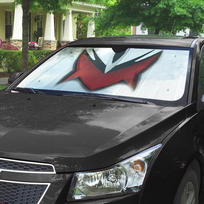 Gearhumans 3D Power Rangers Dino Thunder White Ranger Helmet Custom Car Auto Sunshade