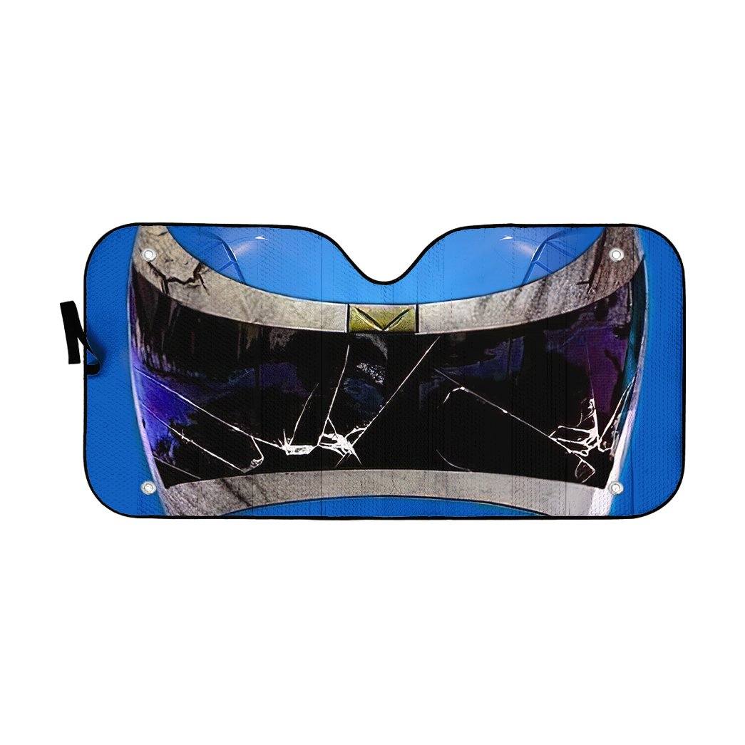 Gearhumans 3D Power Rangers In Space Blue Ranger Custom Car Auto Sunshade