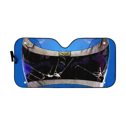 Gearhumans 3D Power Rangers In Space Blue Ranger Custom Car Auto Sunshade