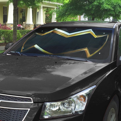 Gearhumans 3D Power Rangers Megaforce Black Ranger Helmet Custom Car Auto Sunshade