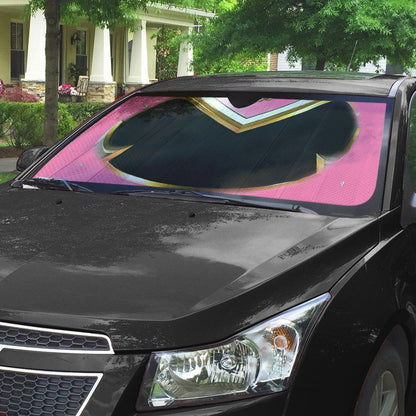 Gearhumans 3D Power Rangers Megaforce Pink Ranger Helmet Custom Car Auto Sunshade