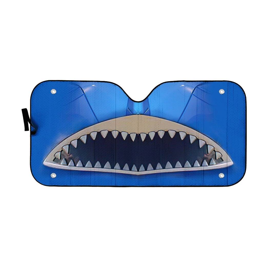 Gearhumans 3D Power Rangers Wild Force Blue Ranger Custom Car Auto Sunshade
