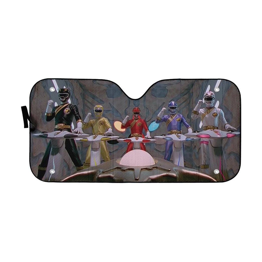 Gearhumans 3D Power Rangers Wild Force Cockpit Custom Car Auto Sunshade