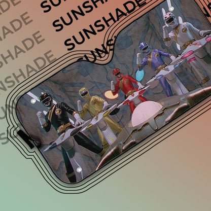 Gearhumans 3D Power Rangers Wild Force Cockpit Custom Car Auto Sunshade