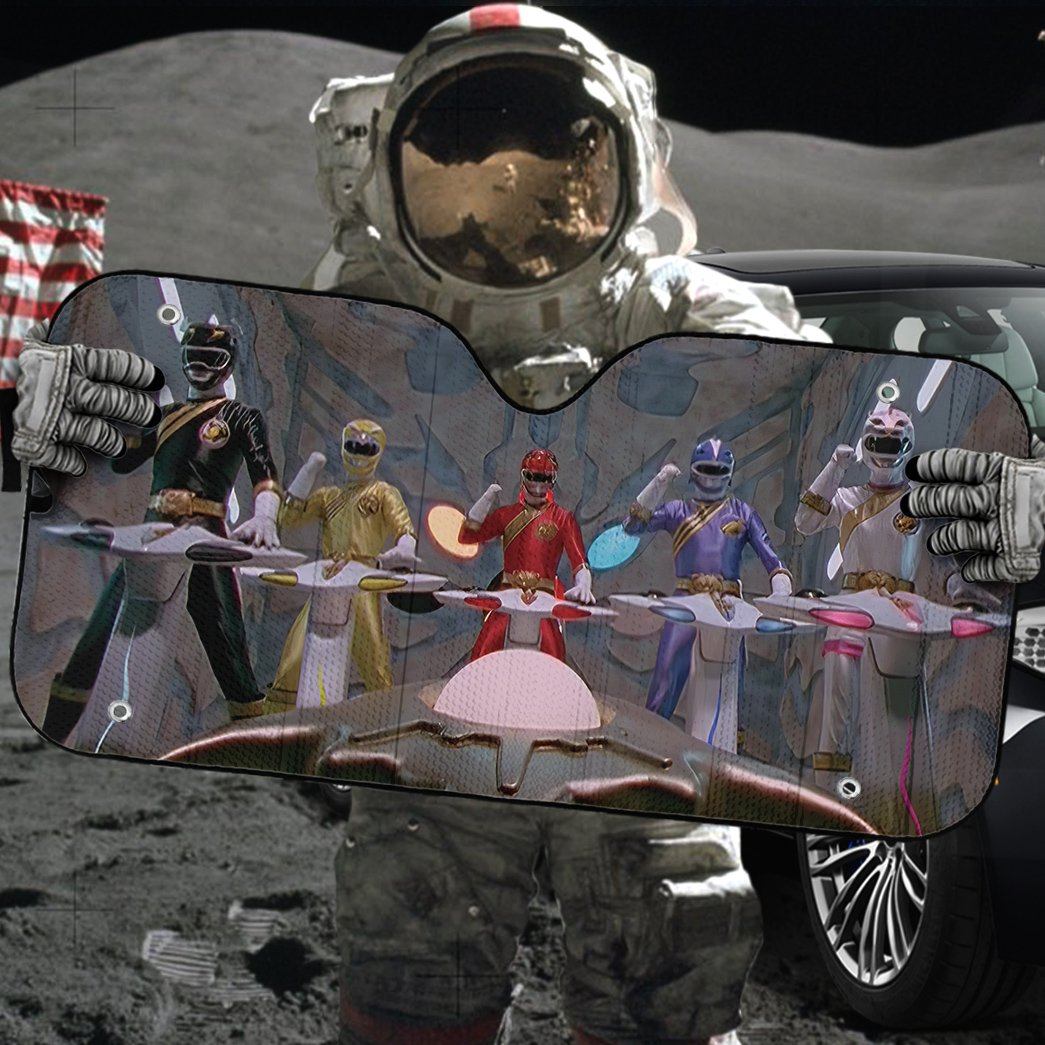 Gearhumans 3D Power Rangers Wild Force Cockpit Custom Car Auto Sunshade