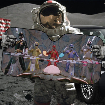 Gearhumans 3D Power Rangers Wild Force Cockpit Custom Car Auto Sunshade