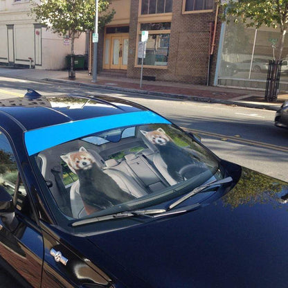 Gearhumans 3D Red Panda Custom Car Auto Sunshade