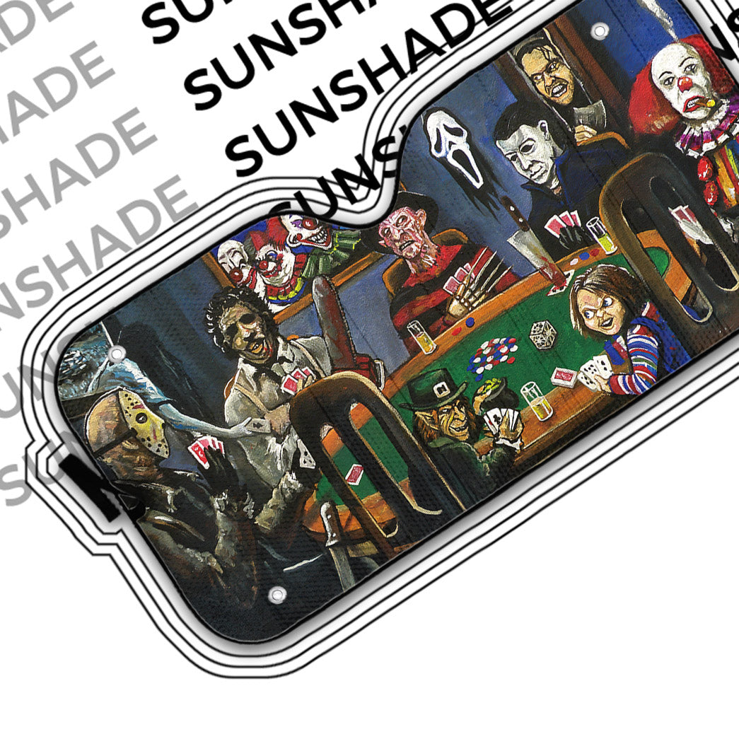 Gearhumans 3D Scary Play Together Custom Car Auto Sunshade