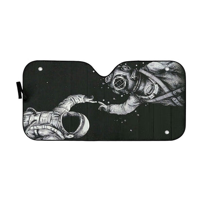 Gearhumans 3D Scuba Diving Astronaut Finger Touch Auto Sunshade