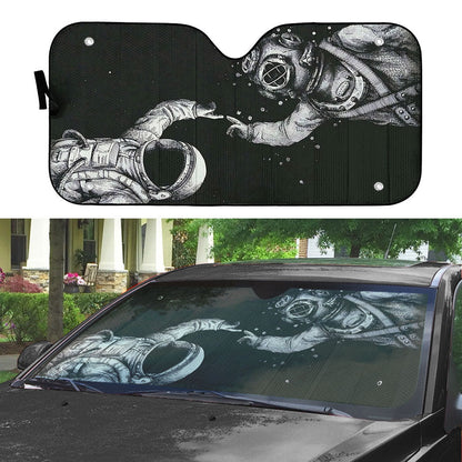 Gearhumans 3D Scuba Diving Astronaut Finger Touch Auto Sunshade