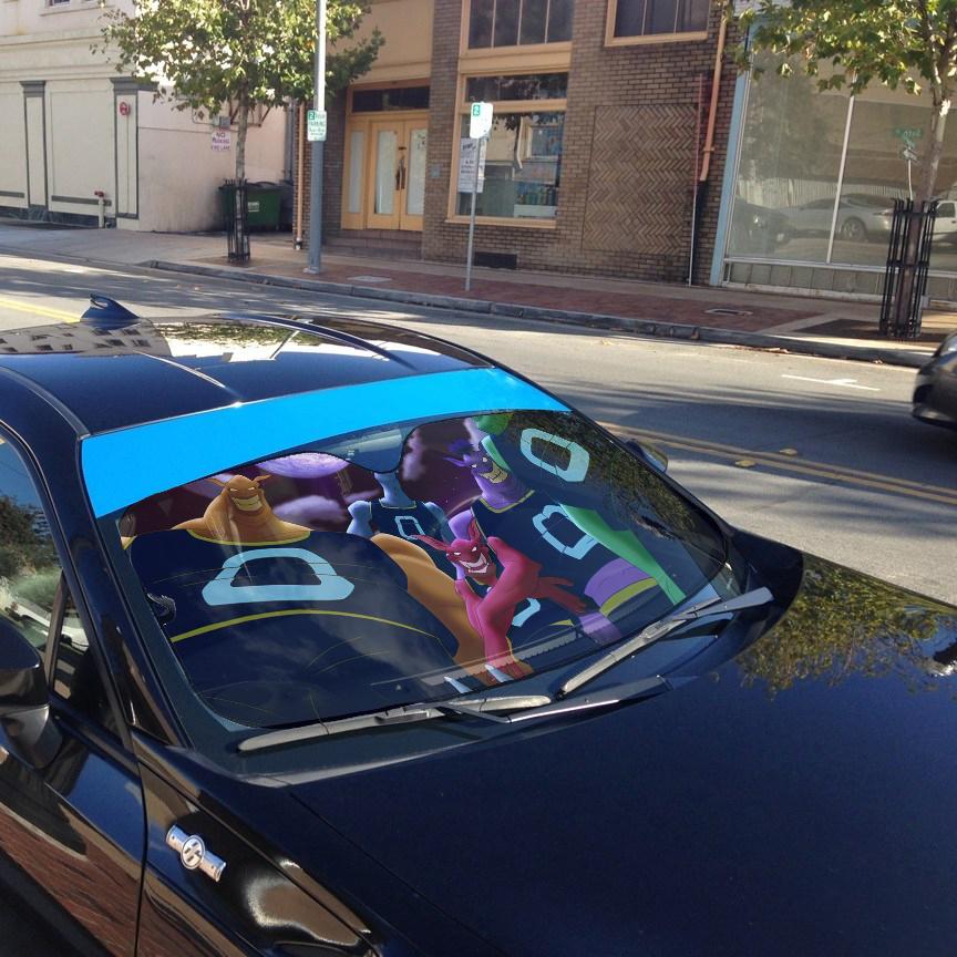 Gearhumans 3D Space Jam Car Auto Sunshade