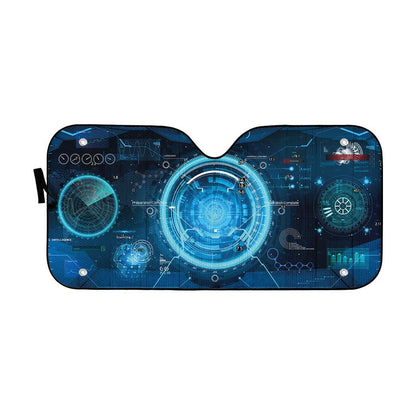 Gearhumans 3D Spacecraft Control Panel Dashboard Custom Car Auto Sunshade
