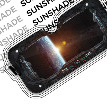 Gearhumans 3D Spaceship Custom Car Auto Sunshade