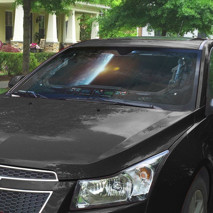 Gearhumans 3D Spaceship Custom Car Auto Sunshade