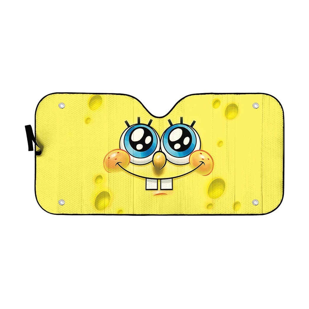 Gearhumans 3D SpongeBob Custom Car Auto Sunshade