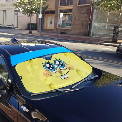 Gearhumans 3D SpongeBob Custom Car Auto Sunshade