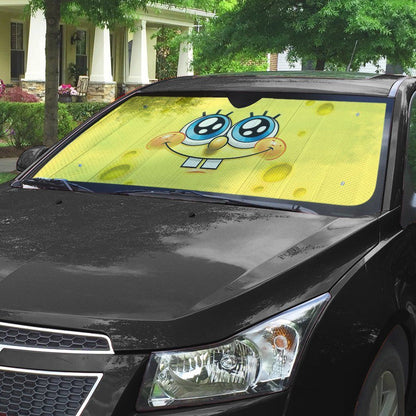 Gearhumans 3D SpongeBob Custom Car Auto Sunshade