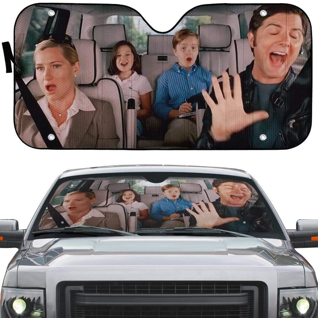 Gearhumans 3D Step Brothers Custom Car Auto Sunshade