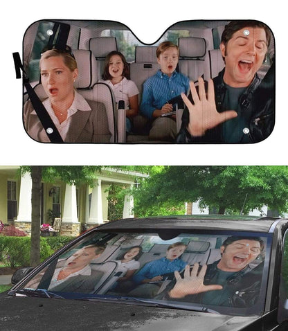 Gearhumans 3D Step Brothers Custom Car Auto Sunshade
