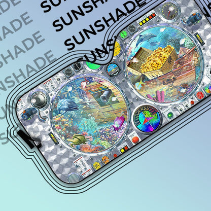 Gearhumans 3D Submarine View Underwater Custom Car Auto Sunshade