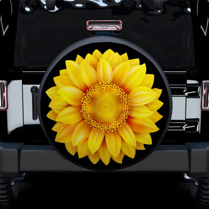 3D Sunflower Jeep Car Spare Tire Cover