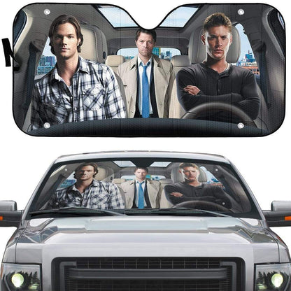 Gearhumans 3D Supernatural SPNTR Custom Car Auto Sunshade