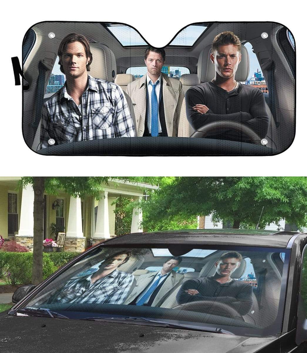 Gearhumans 3D Supernatural SPNTR Custom Car Auto Sunshade