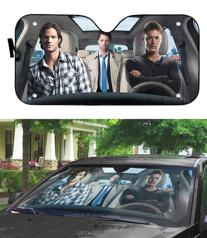 Gearhumans 3D Supernatural SPNTR Custom Car Auto Sunshade