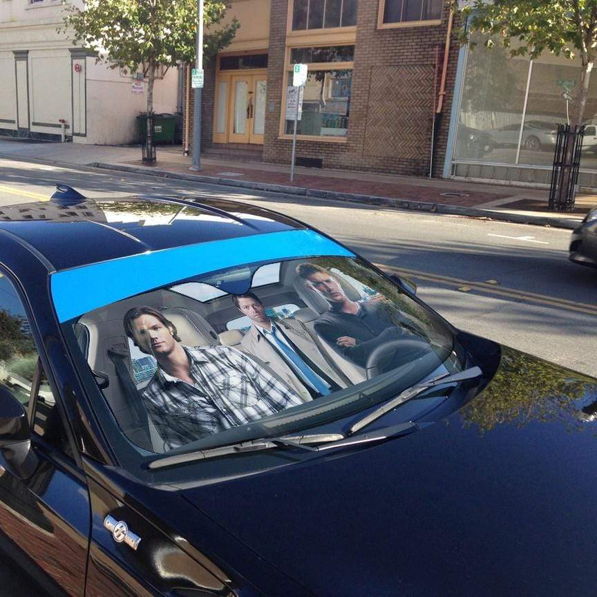 Gearhumans 3D Supernatural SPNTR Custom Car Auto Sunshade