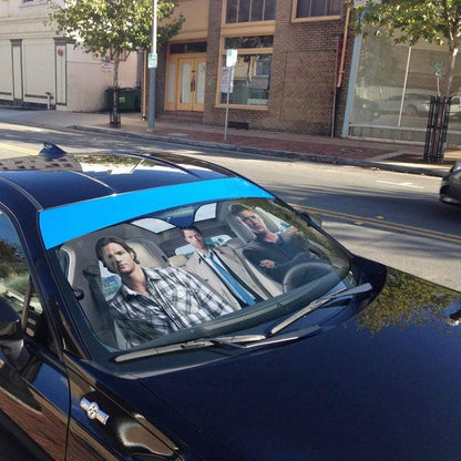 Gearhumans 3D Supernatural SPNTR Custom Car Auto Sunshade