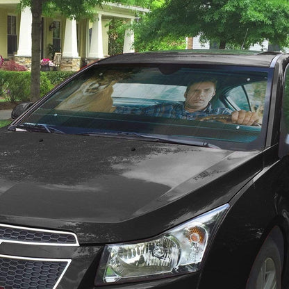 Gearhumans 3D Talladega Nights Cougar Custom Car Auto Sunshade