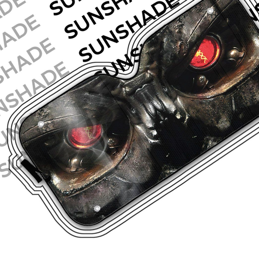 Gearhumans 3D Terminator Custom Auto Car Sunshade