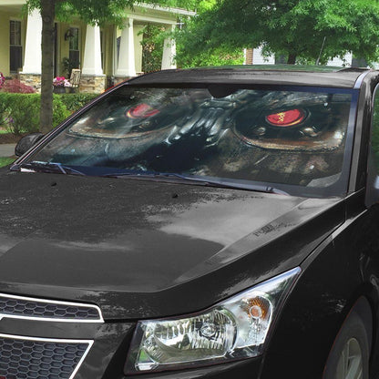 Gearhumans 3D Terminator Custom Auto Car Sunshade