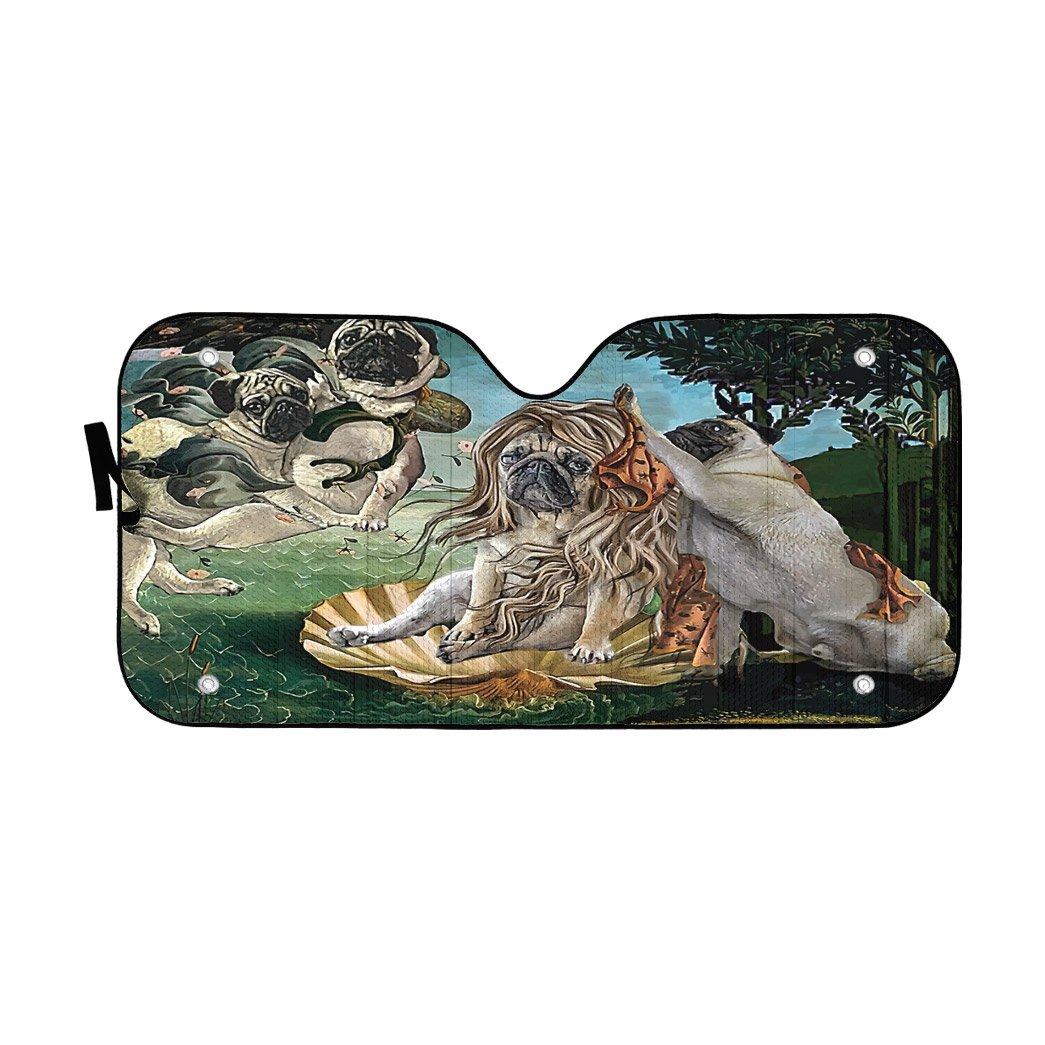 Gearhumans 3D The Birth of Venus Pug Custom Sunshade