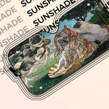 Gearhumans 3D The Birth of Venus Pug Custom Sunshade