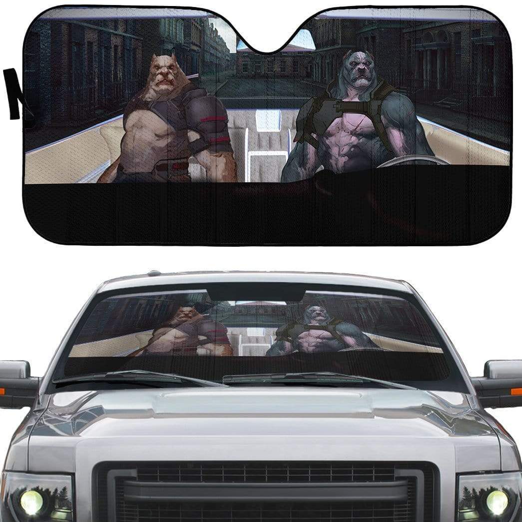 Gearhumans 3D The Expendables Pit Bull Custom Car Auto Sunshade